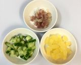 漬物deアレンジ無限大☘️納豆ど〜ん！作り方1写真