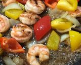 スナップエンドウと海老と野菜炒め作り方8写真