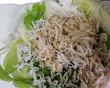 ご飯のお供♪長ネギ・しらすごま油醤油和え作り方2写真