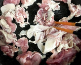簡単♪行者にんにくと豚肉の炒め物❀作り方4写真