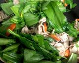 簡単♪行者にんにくと豚肉の炒め物❀作り方6写真