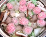 肉団子入り★簡単中華スープ作り方6写真