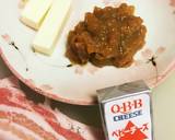 梅肉入❀チーズの豚ミルフィーユ巻作り方1写真