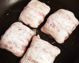 梅肉入❀チーズの豚ミルフィーユ巻作り方3写真
