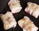 梅肉入❀チーズの豚ミルフィーユ巻作り方4写真