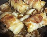 梅肉入❀チーズの豚ミルフィーユ巻作り方5写真