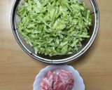 超簡単☆キャベツたっぷりとん平焼き！作り方1写真