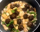 黒酢で☆肉団子の甘酢あんかけ作り方6写真