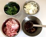 ☆豚ばらのスタミナ丼☆作り方1写真