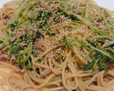 ツナと豆苗の和風パスタ作り方7写真