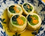 小松菜と油揚げのおひたし巻き作り方10写真