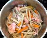 ごぼうとベーコンの塩きんぴら作り方5写真