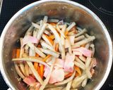 ごぼうとベーコンの塩きんぴら作り方6写真