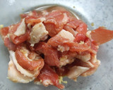 ちんげん菜と豚肉と豆腐のあんかけ♡作り方1写真