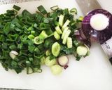 玉ねぎの葉っぱで油味噌作り方1写真