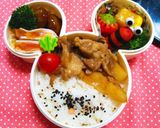 お弁当に☆海苔でしましまウインナー作り方4写真