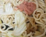 パスタソースで簡単　たらこ焼きうどん作り方6写真