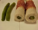 材料4つ★ちくわいんげんのマヨ醤油炒め作り方1写真