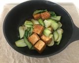 チンゲン菜と厚揚げのソース炒め作り方2写真