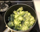 ブロッコリーの茎の豆乳ポタージュ作り方3写真