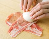 運動会のお弁当に！ゆで卵の肉巻き作り方2写真