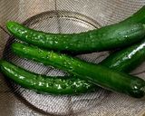 簡単 キュウリと韓国海苔サラダ作り方1写真
