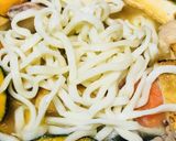 鶏肉と緑黄色野菜のあまから煮詰めうどん作り方3写真