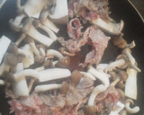 キノコと豚肉の和風炒め作り方3写真