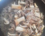 キノコと豚肉の和風炒め作り方4写真