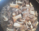 キノコと豚肉の和風炒め作り方4写真