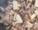 キノコと豚肉の和風炒め作り方5写真