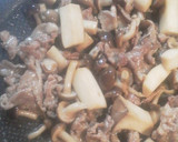 キノコと豚肉の和風炒め作り方5写真
