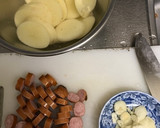 ソーセージとポテトのにんにく炒め作り方1写真