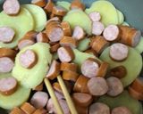 ソーセージとポテトのにんにく炒め作り方3写真