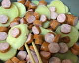 ソーセージとポテトのにんにく炒め作り方3写真