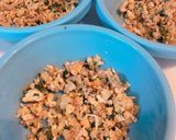 ひき肉とお野菜の卵そぼろ 離乳食 後期作り方4写真