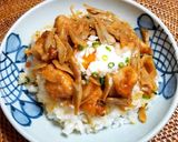 黄金比和風タレで✿鶏ごぼう丼作り方9写真