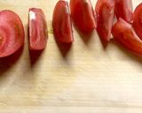 トマトの豚バラ巻き作り方1写真