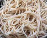 冷やしたぬきパスタ作り方1写真