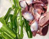 砂肝とナスのカレー炒め作り方1写真