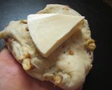 クリームチーズ入りクルミパン ~中力粉で作り方7写真
