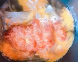 白だしで！新玉ねぎとヒレカツの玉子とじ作り方5写真