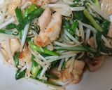 鶏肉でレバニラ風炒め作り方4写真