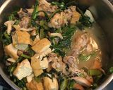 鶏肉と厚揚げと菜の花の香錯煮作り方6写真