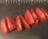 トマトの入った親子丼作り方2写真