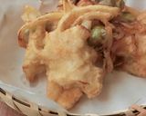 鶏胸肉と空豆のかき揚げ作り方4写真