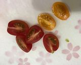 ミニトマト の 塩こぶ和え作り方1写真