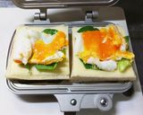 簡単◎ホットサンド◎☆ハムチーズ玉子☆作り方5写真