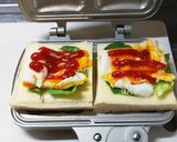 簡単◎ホットサンド◎☆ハムチーズ玉子☆作り方6写真