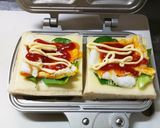 簡単◎ホットサンド◎☆ハムチーズ玉子☆作り方7写真